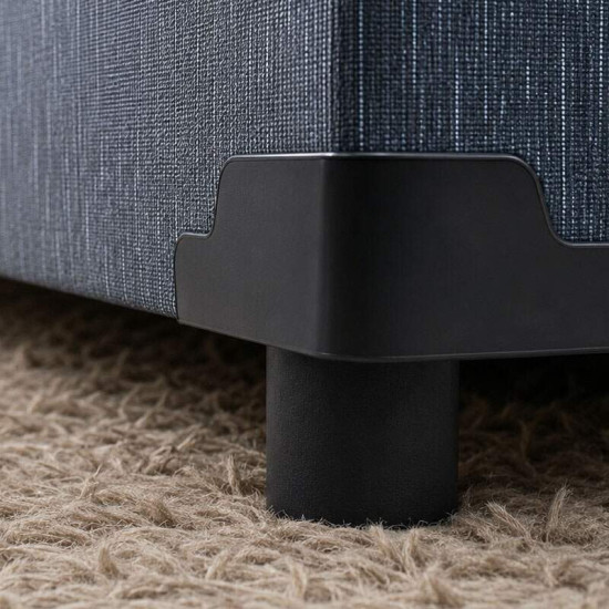 Colch�o Queen Molas Ensacadas Pocket Star Plus Inovaflex + Base Box Ba� Queen Confort Linh�o Petr�leo Blindado Issacar - 158x198x70