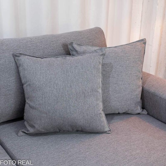 Sof� 3 Lug. Arm�nia C/ Chaise Larg. 2.50m Linho Cinza