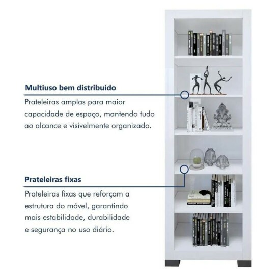 Multiuso 0,63m Flex Branco - Valdem�veis