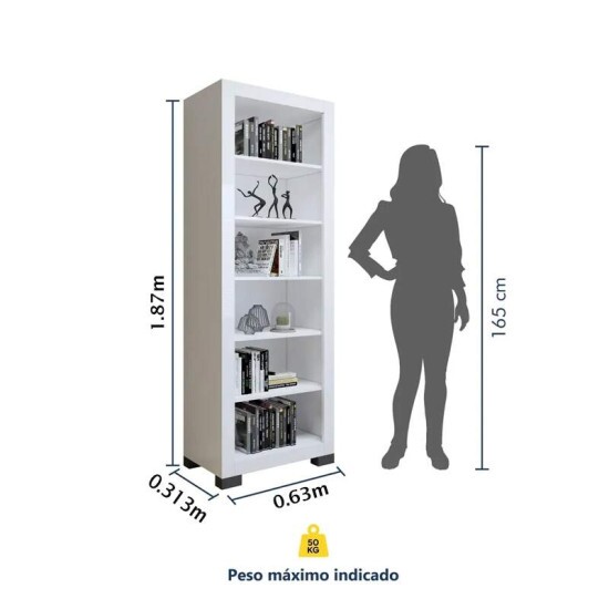 Multiuso 0,63m Flex Branco - Valdem�veis