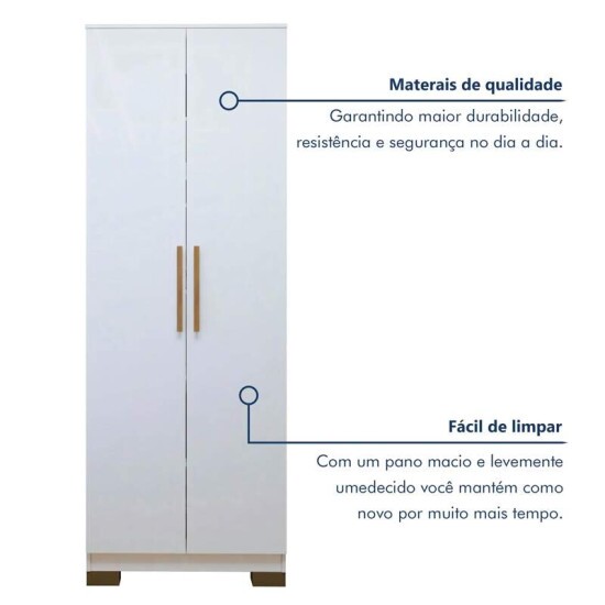 Multiuso 0,60m Natal Branco 2 Portas - Valdem�veis