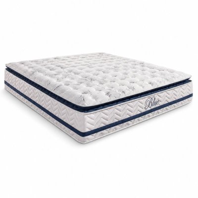 Colch�o Casal Molas Ensacadas Blue Paropas 138x188x32 cm | Suporta at� 300kg