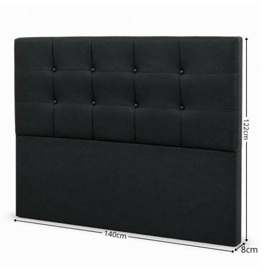 Cabeceira Casal 1,40m Paris Corino Preto