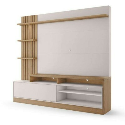 Home Macei� Larg. 2.00m Freij�/Off White para TV at� 65