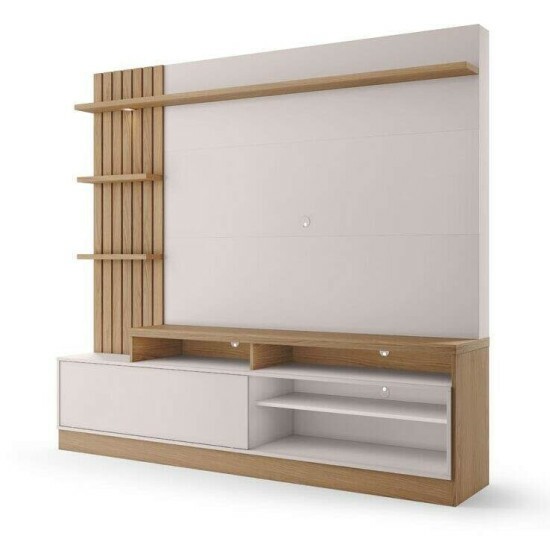 Home Macei� Larg. 2.00m Freij�/Off White para TV at� 65\\\" - Colibri