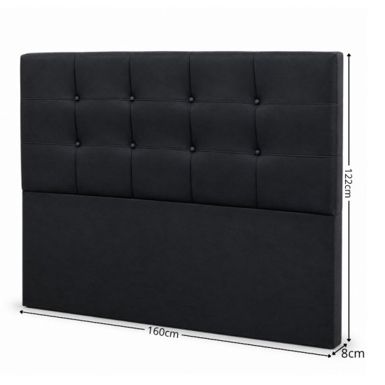 Cabeceira Queen 1,60m Paris Corino Preto