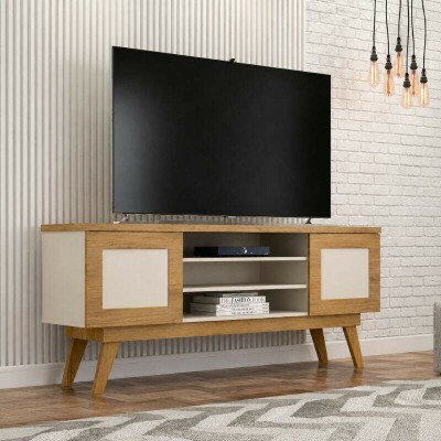 Rack Detroit 1,60m Cinamomo/Off para TV at� 65