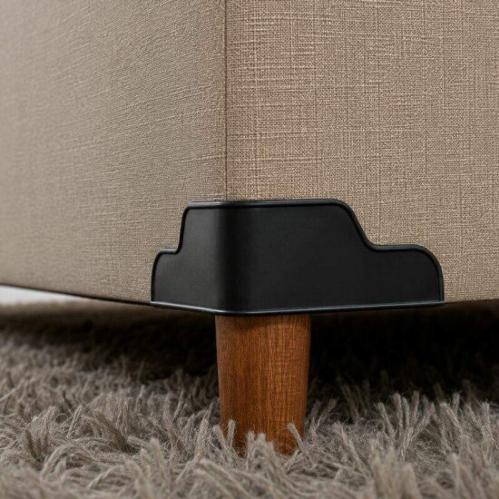 Base Box Casal Linh�o Bege Blindada 138x188x35 cm - Elitebox