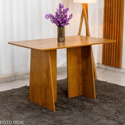Mesa de Jantar Londres Tampo 120x80 Londres Cinamomo - Cel M�veis