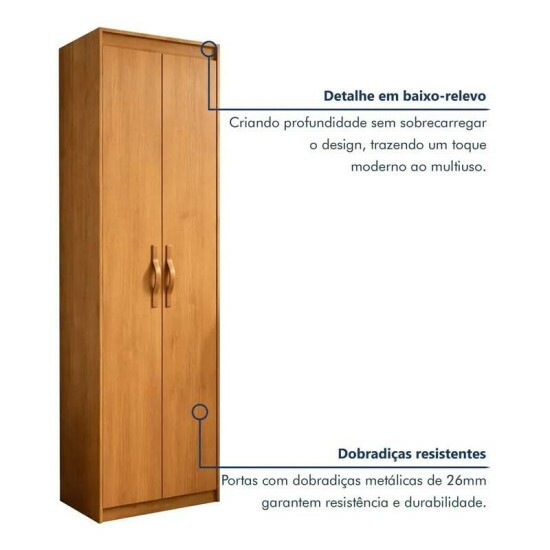 Multifuncional 0,50m Bliss Am�ndoa Clean 2 Portas - Lopas