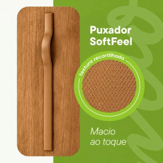 C�moda 0,89m Suavit� Am�ndoa Clean 4 Gavetas - Lopas