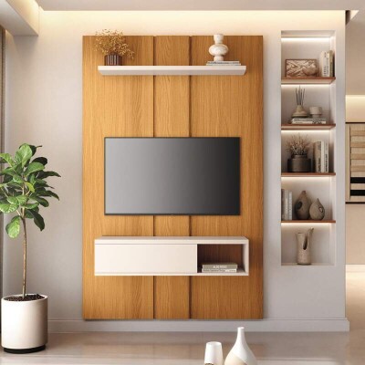 Home Suspenso 1,20m Master Cinamomo/Off Para Tvs at� 50