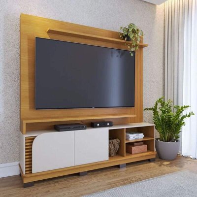 Home 1,80m Jurer� Naturale/Off para TV at� 75