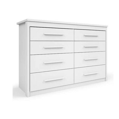 Cômoda 1,35m Elegance 44 Branco 8 Gavetas - Batrol