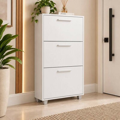 Sapateira 0,64m Advantage 44 Branco 3 Portas - Batrol