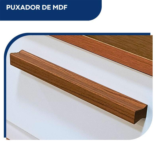 Arm�rio de Cozinha 0,89m Carol 38 Freij�/Off 5 Portas 1 Gaveta - Batrol