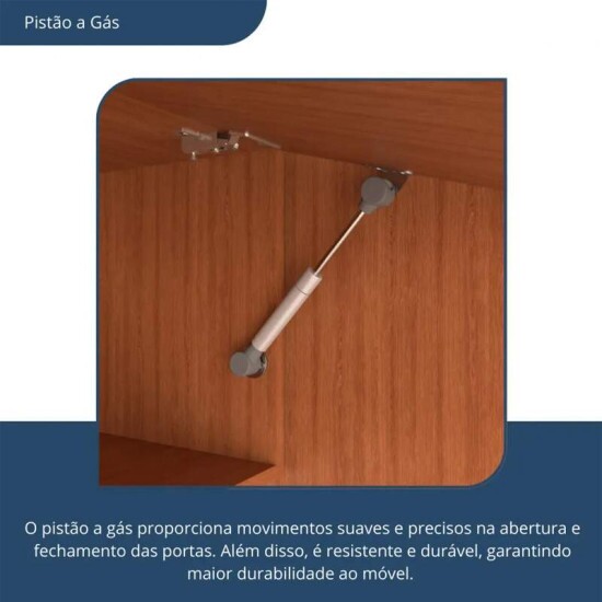 Arm�rio de Cozinha 1,93m Versatti 38 Freij�/Off 7 Portas 3 Gavetas - Batrol