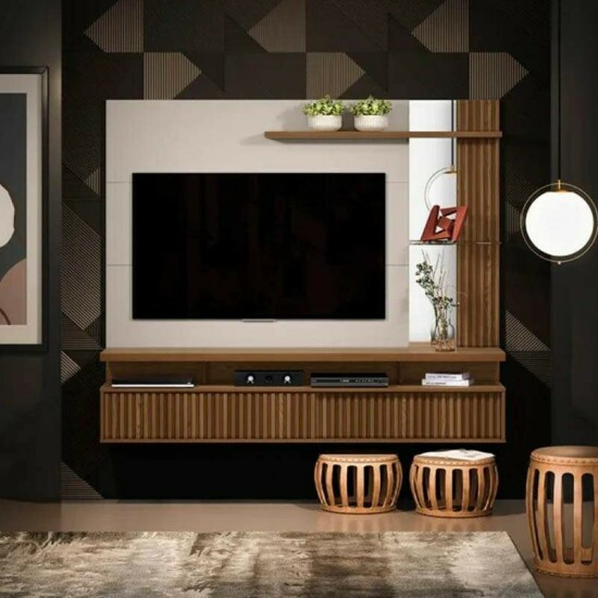 Painel Home Maragogi TV at� 60 Polegadas Freij�/Off White Linea Brasil