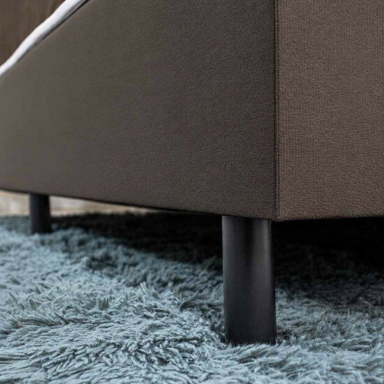 Colch�o Queen Molas Ensacadas Clean Lestespuma + Base Box Queen Sued Marrom Ortobel - 158x198x70