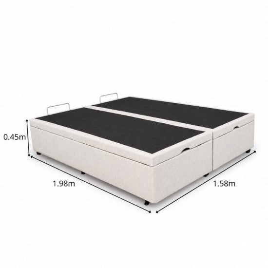 Colch�o Queen Molas Ensacadas New Freedom Ortobom + Base Box Ba� Queen Confort Linh�o Palha Blindado Issacar - 158x198x77