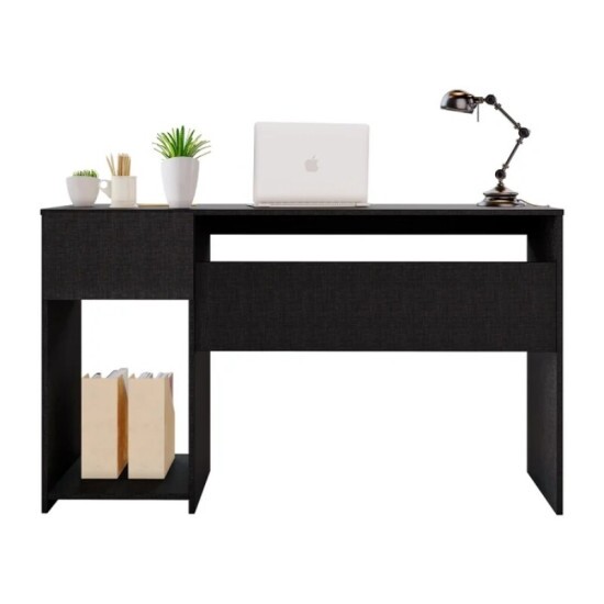 Mesa Office NT 2070 Larg. 1.08m Preto 1 Gaveta Not�vel - Oferta