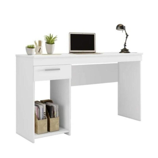 Mesa Office NT 2070 Larg. 1.08m Branco 1 Gaveta Not�vel - Oferta