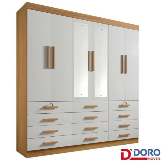 Kit 2 Espelhos Roupeiro M�naco D Doro