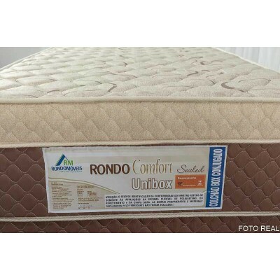 Cama Box Solteiro Rondoconfort Ortop�dico D33 Selada - Rondom�veis