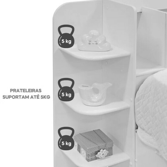 Cama Solteiro Mil�nio Cinamomo Cabeceira C/ Ba� Larg. 1.30m - D Doro