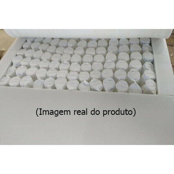 Sof Retrtil Reclinvel Berlim 2.90m Veludo Cinza 813 - D33 e Molas Ensacadas