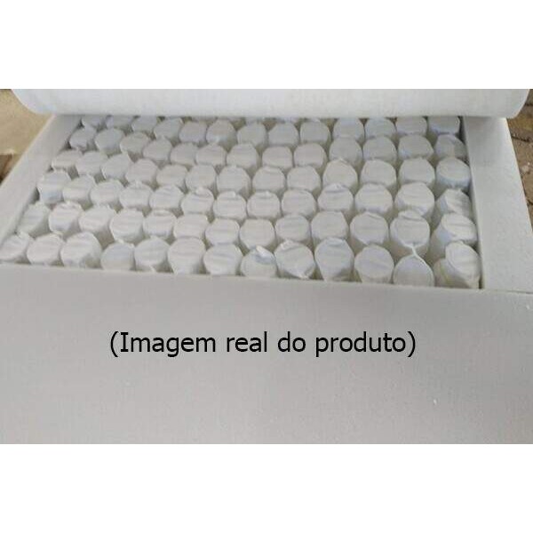 Sof Retrtil Reclinvel Berlim 2.50m Veludo Cinza 814 - D33 e Molas Ensacadas