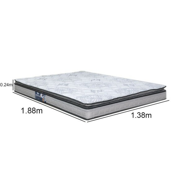 Colch�o Casal Orthosono One Espuma D33 138x188x18cm Pillow Top - Anjos | Suporta at� 280kg
