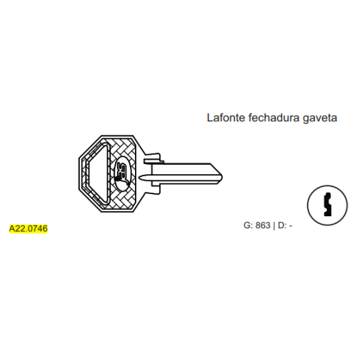 CH. YALE LAFONTE FECH. GAVETA 746 C863
