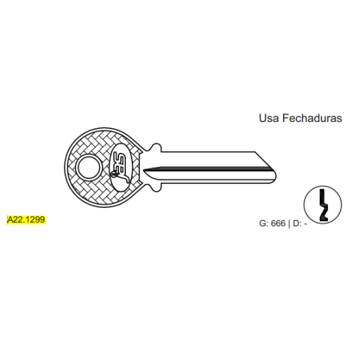 CHAVE YALE -USA FECH C666