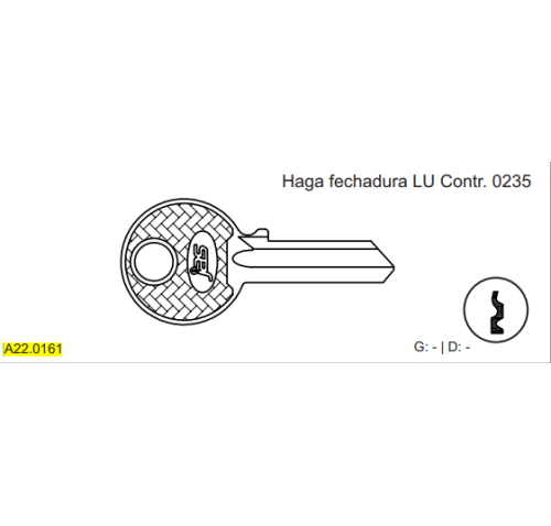 CHAVE YALE -HAGA FECH.LU CONTRA.0235