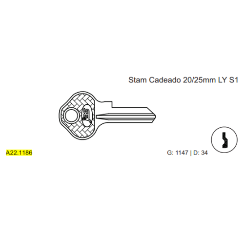CHAVE YALE - STAM C1147