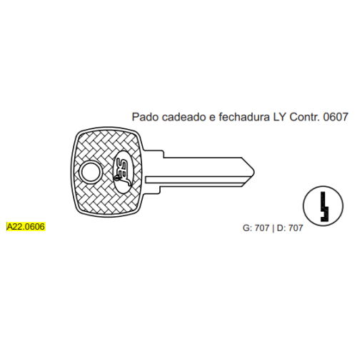CHAVE YALE - PADO C707
