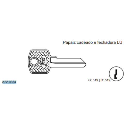 CHAVE YALE PAPAIZ C519