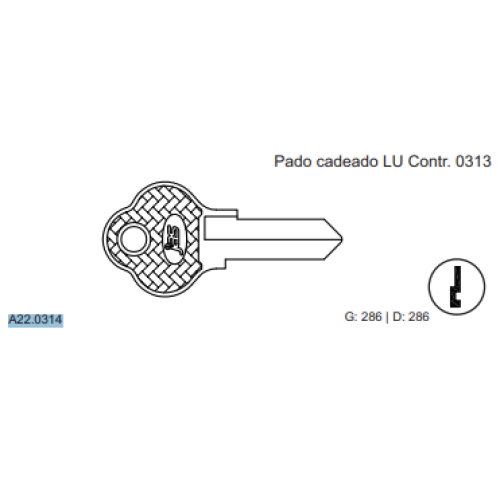 CHAVE YALE PADO C286