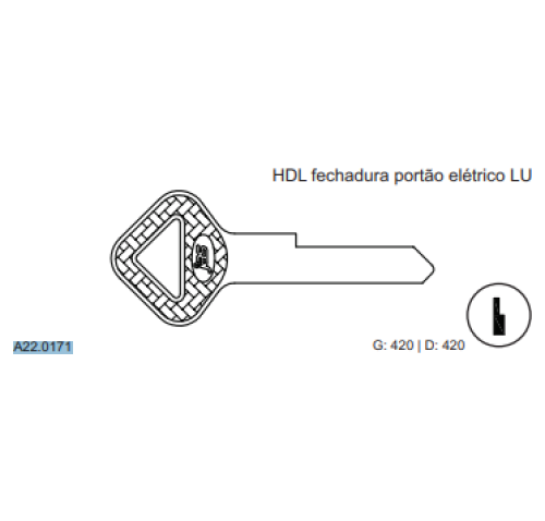 CHAVE YALE HDL C420