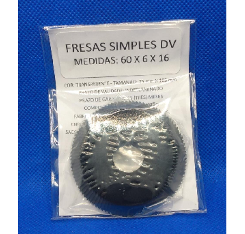 FRESA PARA MAQUINA DV 60X6X16