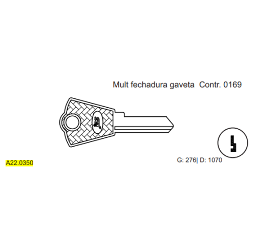 CHAVE YALE MULT C70 MARCA:GOLD