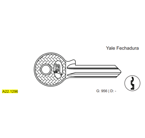 CHAVE YALE YALE FECH ELETR C1218 MARCA:GOLD