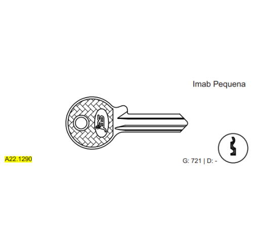 CHAVE YALE IMAB C721 MARCA:GOLD