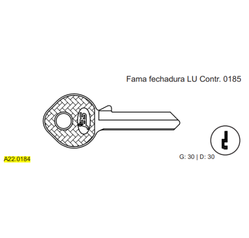 CHAVE YALE - FAMA C913 / C30 MARCA:JAS