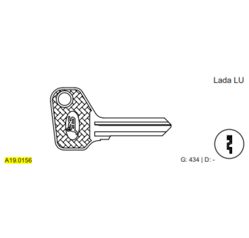 CHAVE METAL AUTO YALE LADA LU C434