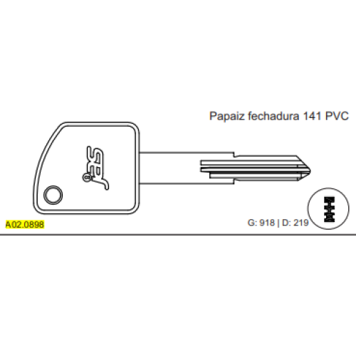 CHAVE MULTIPONTO PAPAIZ C918