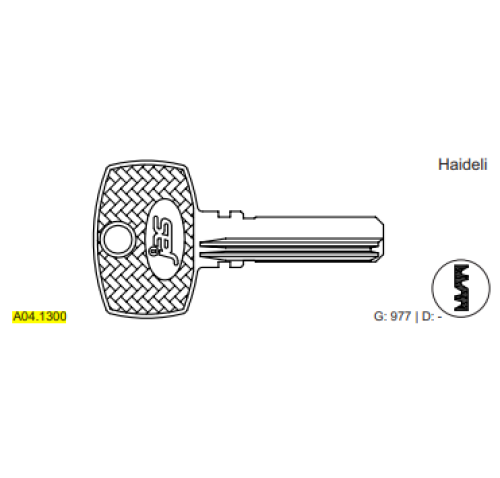 CHAVE MULTIPONTO HAIDELI C977