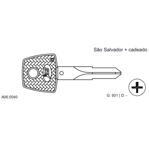CHAVE TETRA SAO SALVADOR CAD C931