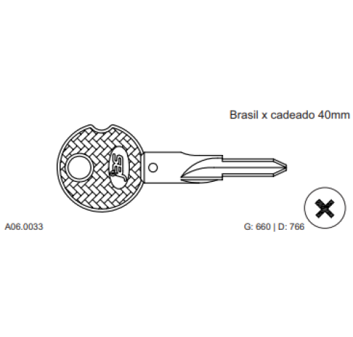 CHAVE TETRA BRASIL NIQUEL C660